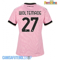 Camisa de time de futebol Juventus Nick Woltemade #27 Replicas 2º Equipamento Feminina 2026-27 Manga Curta